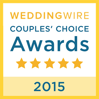 A couple 's choice award for wedding wire 2 0 1 5