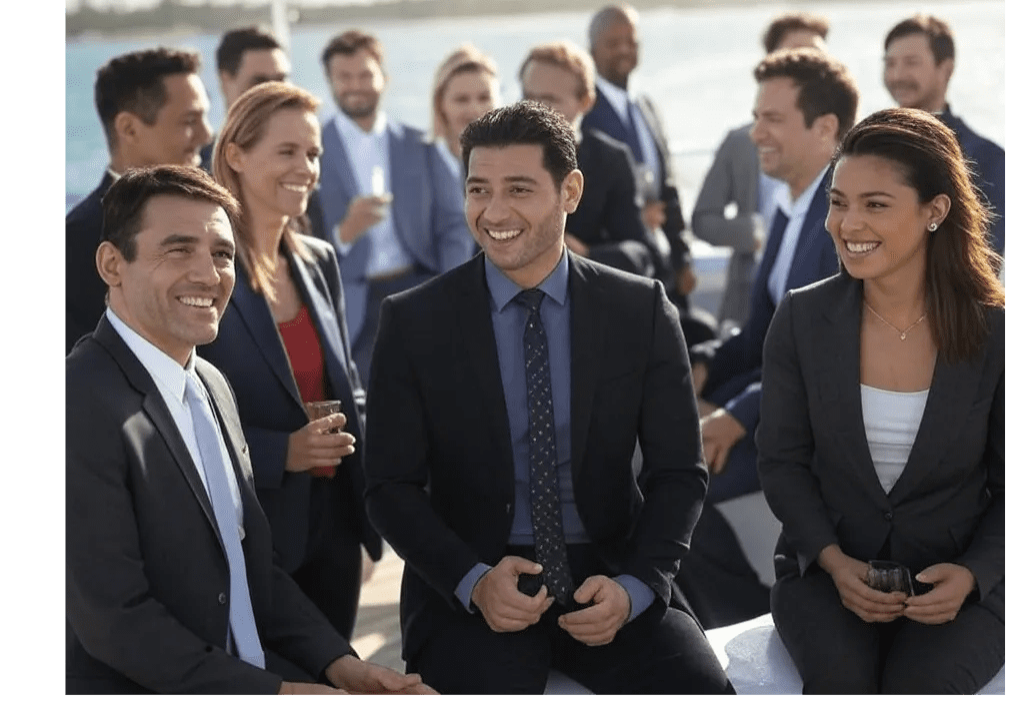 A group of people in suits and ties.